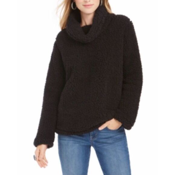 Style & Co Petite Cowlneck Sherpa Pullover Size PLarge - Picture 1 of 4
